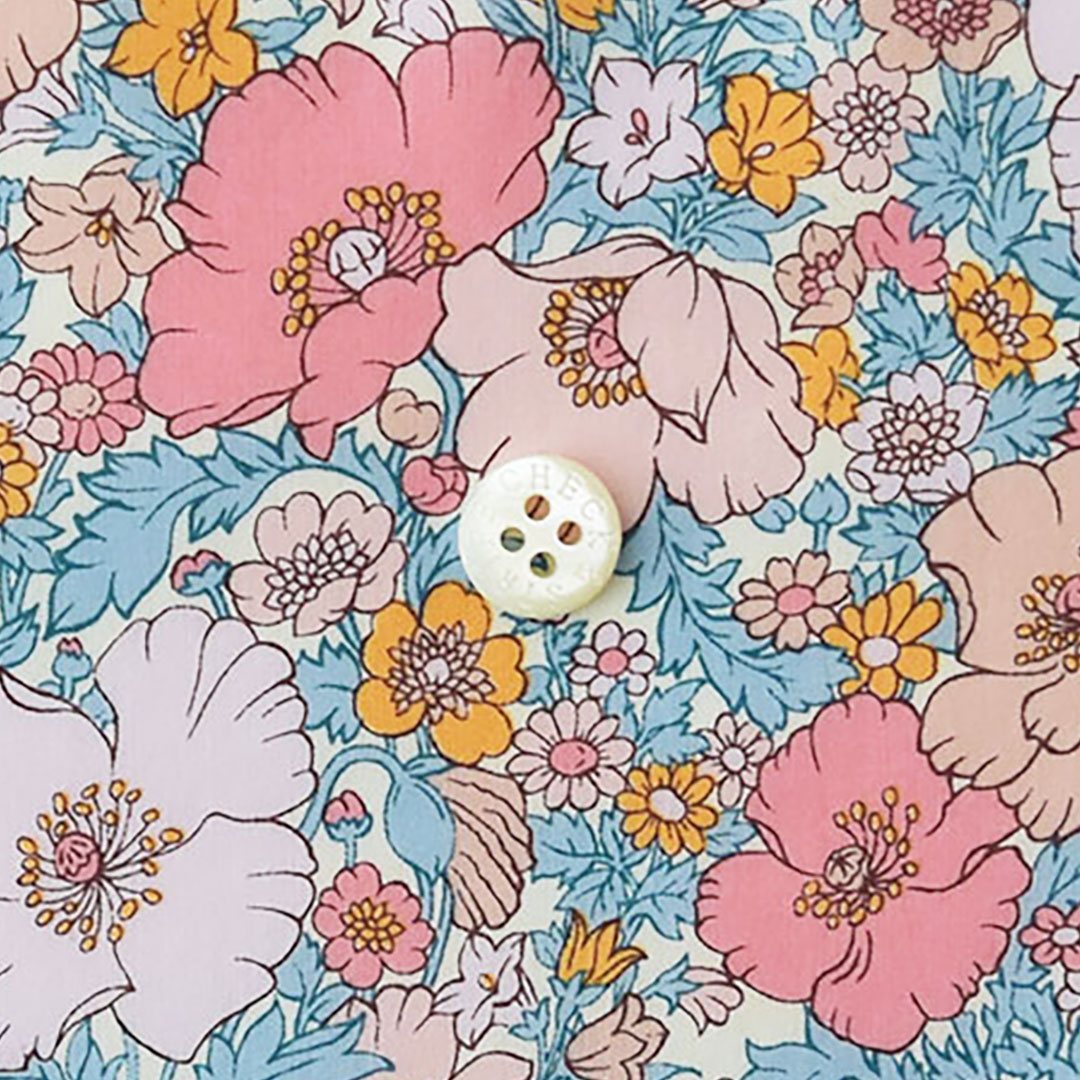 (20%ポイント!1.9m着分カット)リバティプリントタナローン Meadow Song　22AT(ピンク系)