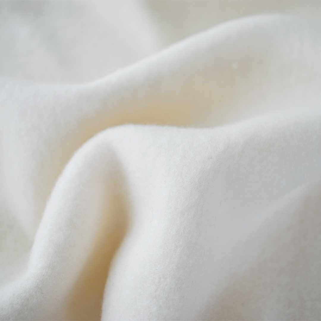 (大特価20%OFF) C&Sオリジナルシルクフリース　ホワイト