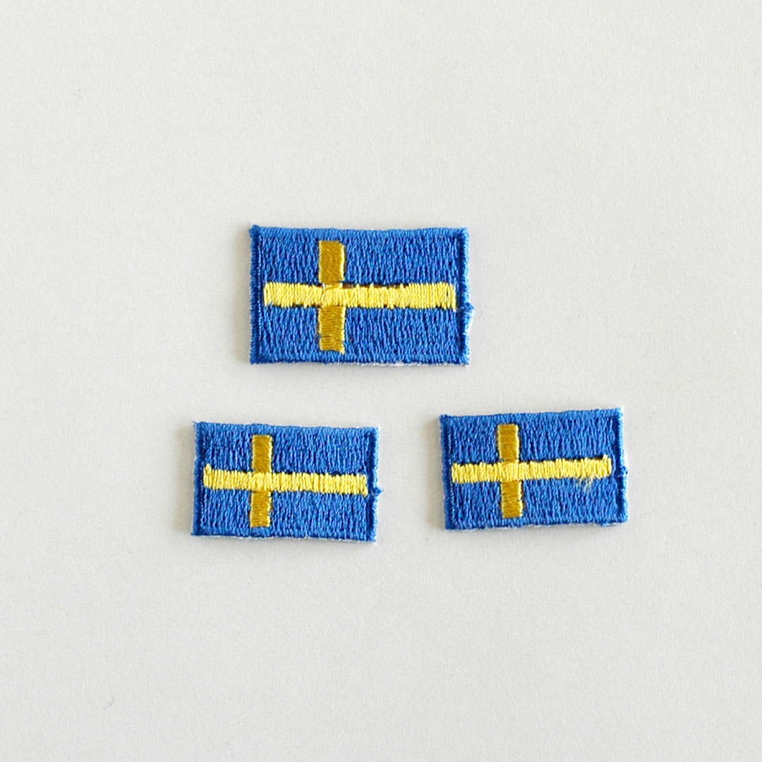 C&Sオリジナルアップリケ　スウェーデン国旗