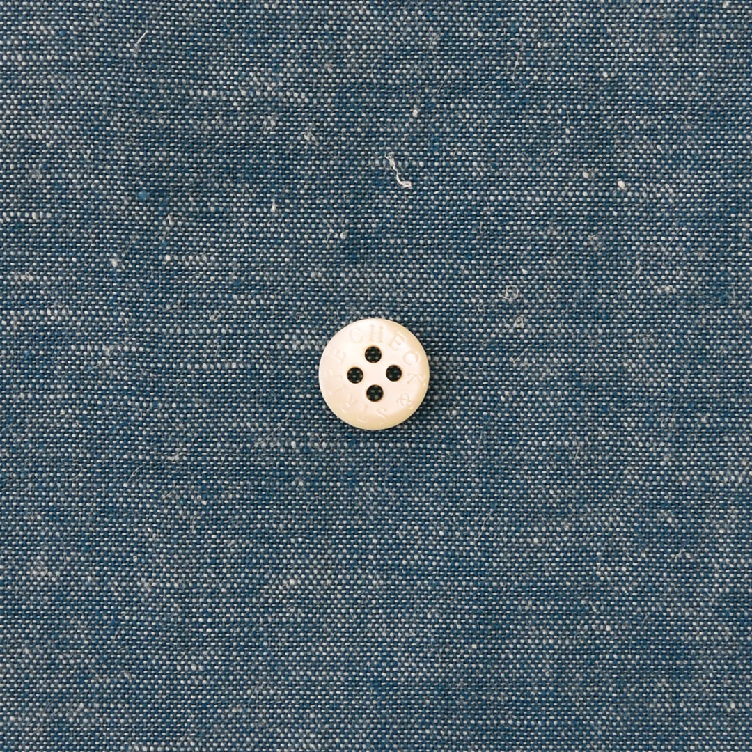 (数量限定トライアル特別20%オフ価格)C&Sオリジナルリネン混ダンガリー ソフト　シックブルー