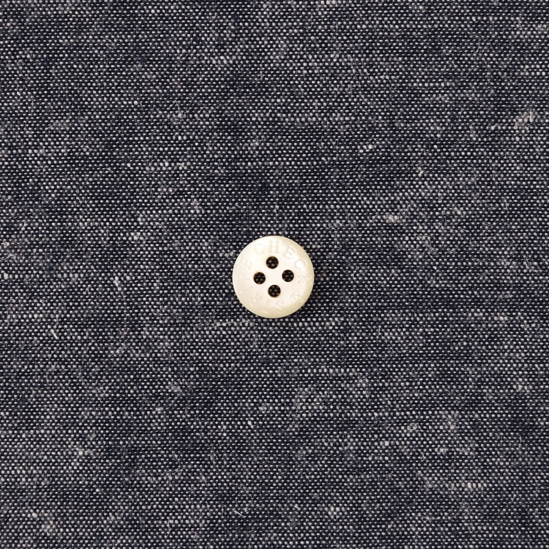 (数量限定トライアル特別20%オフ価格)C&Sオリジナルリネン混ダンガリー ソフト　ネイビー