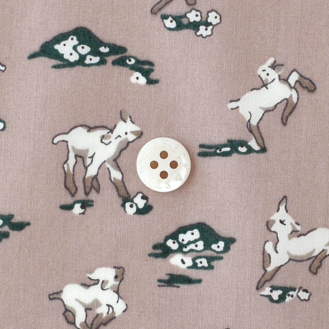 リバティプリント　Whistler ◎J19D(ダークグレイッシュピンク）