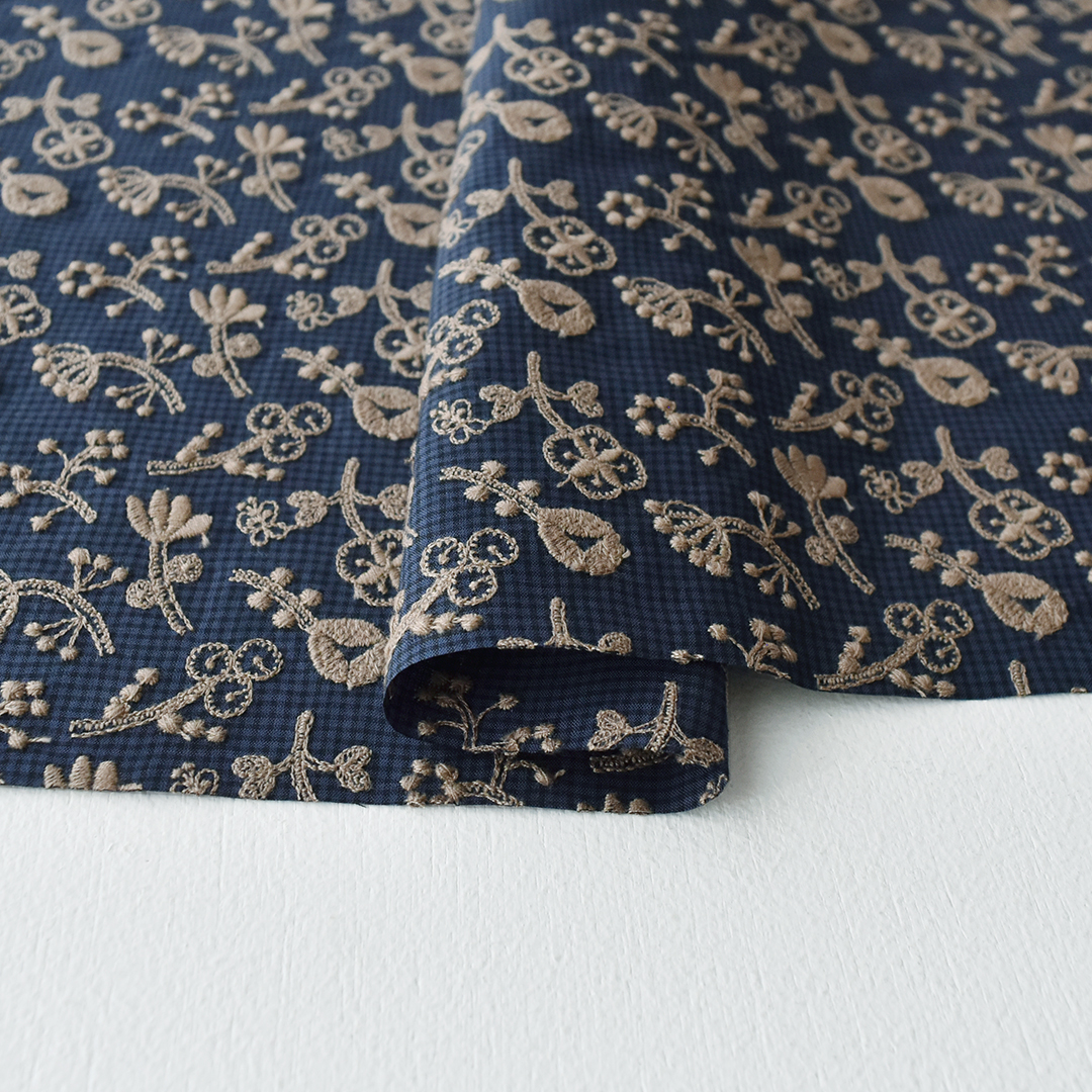 CHECK＆STRIPE / field of flower(レシピ付き) check navy black