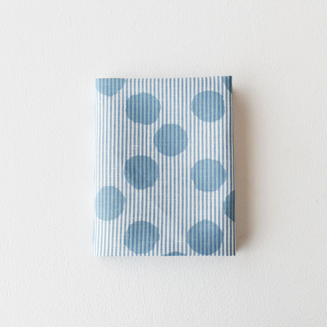 dot diamond  カットクロス　stripe chic blue