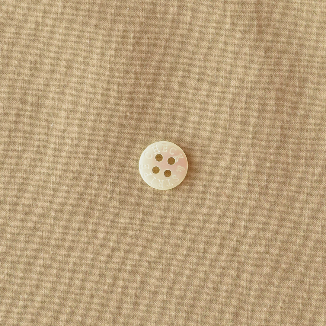 幅広ヴィンテージ感のあるコットンリネン　ベージュ