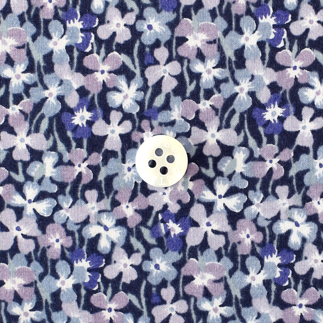 リバティプリントラミネート　Elmer ◎J24A (ラベンダー系 )