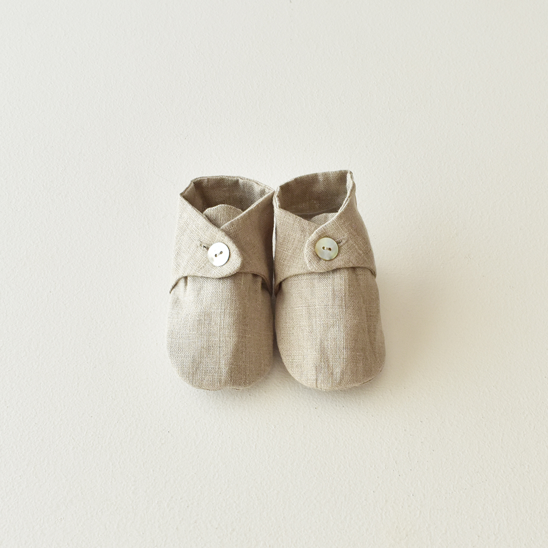 fog linen work リネンベビーシューズ