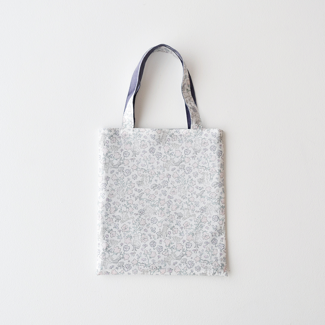 ちいさな手さげバッグのキット　ラベンダー系