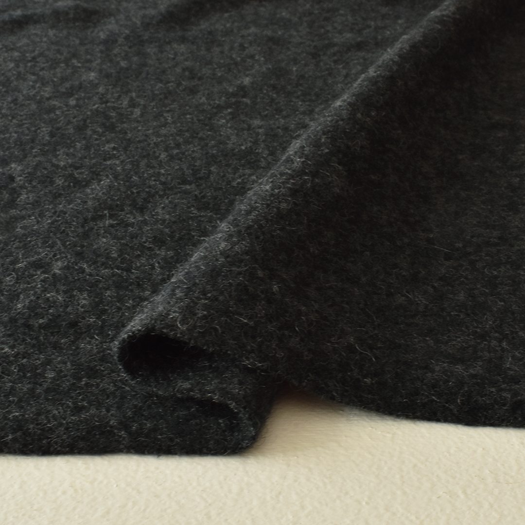 (大特価20%OFF)C&Sオリジナルカシミヤフリース マフラーカット 40cm　チャコールグレー