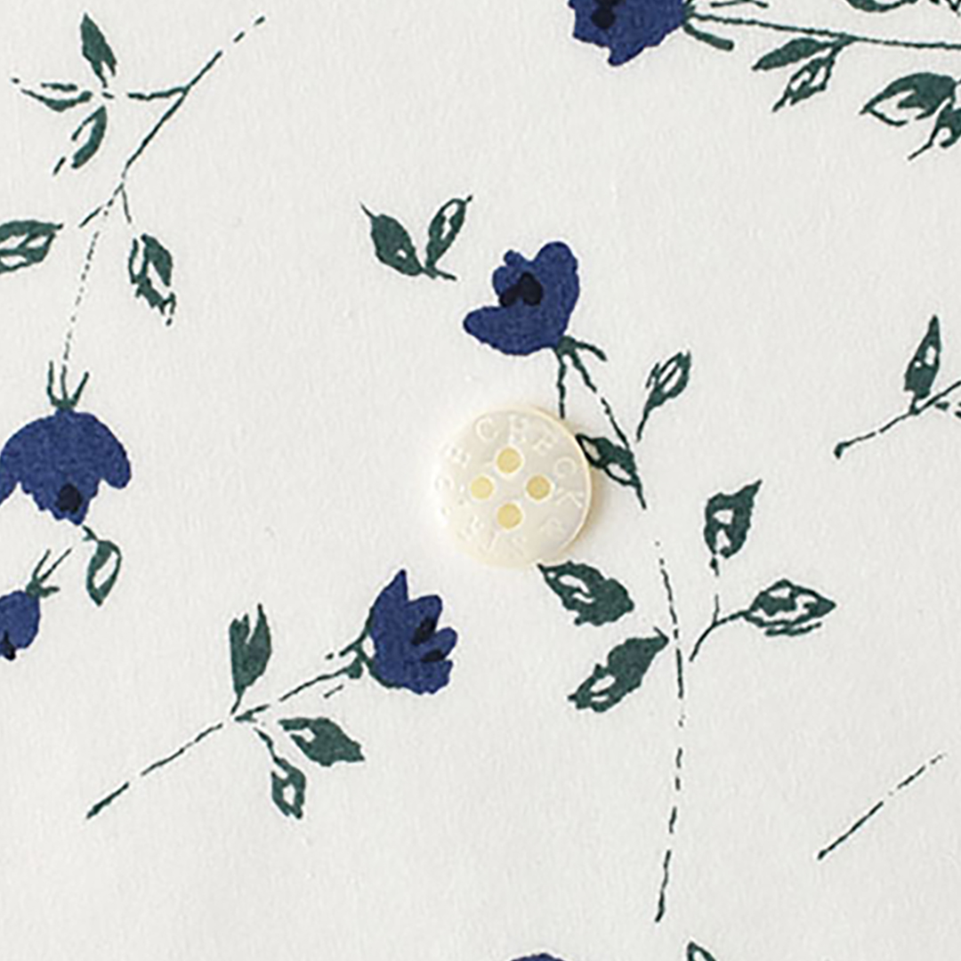 リバティプリント　Demi BE(白地にブルー)