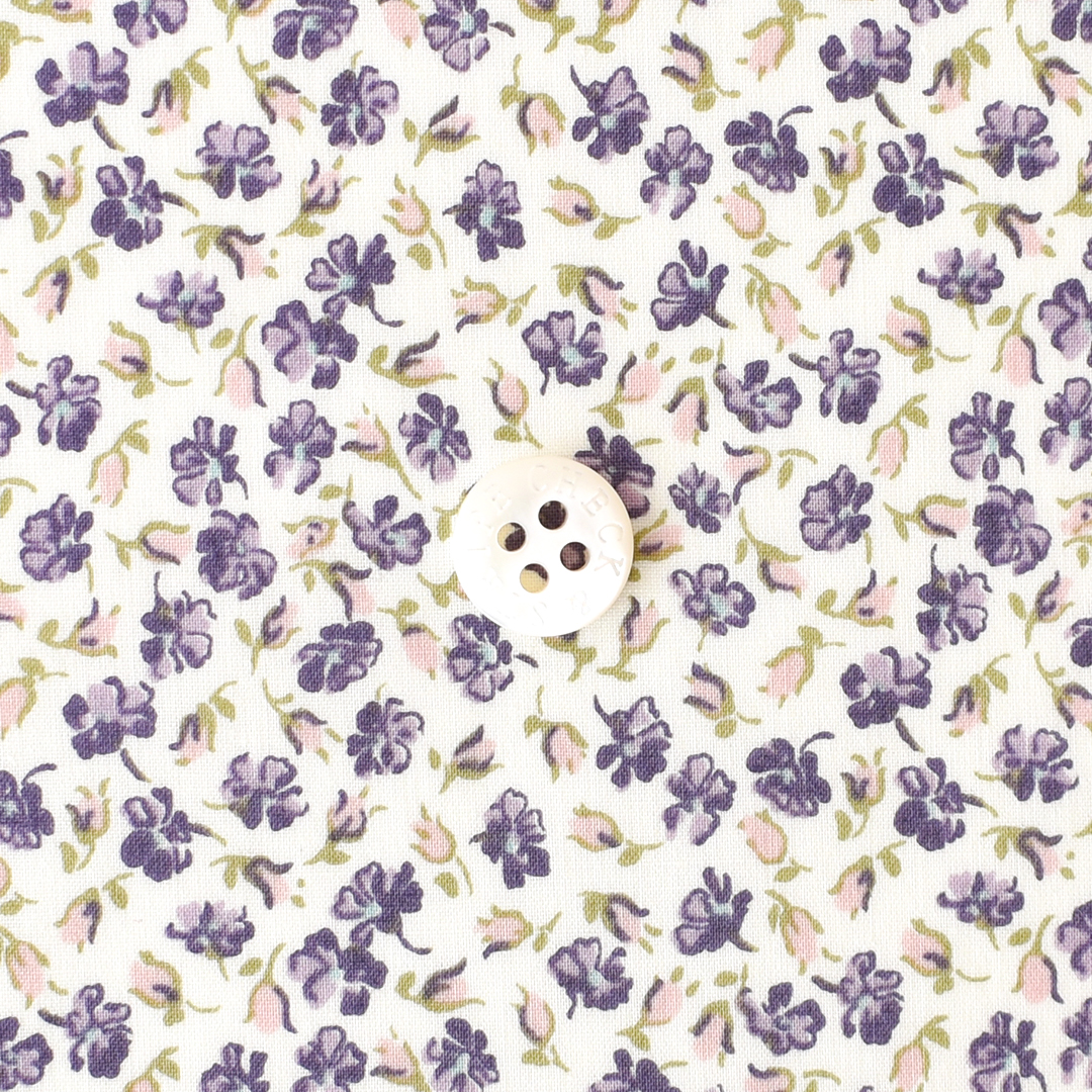 リバティプリント　Kensington Rose ◎J24B (ラベンダー系)