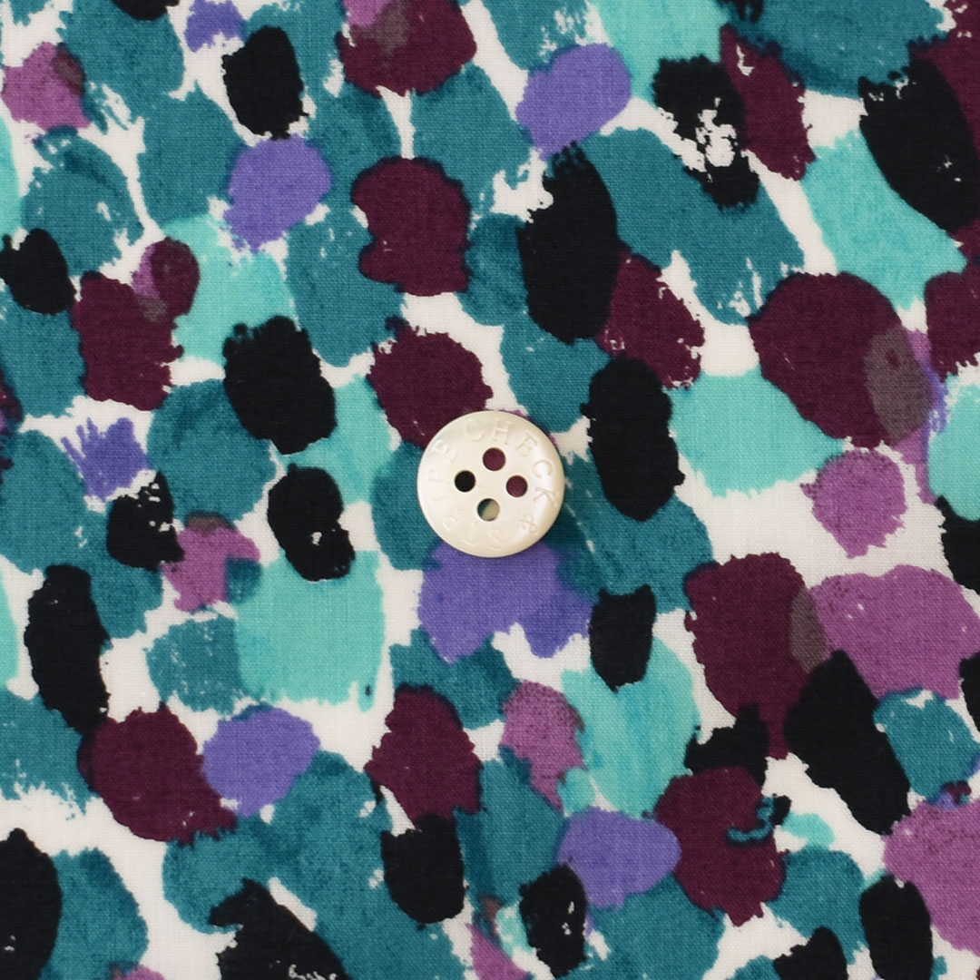 リバティプリント　Morning Dew CE(グリーン・パープル)