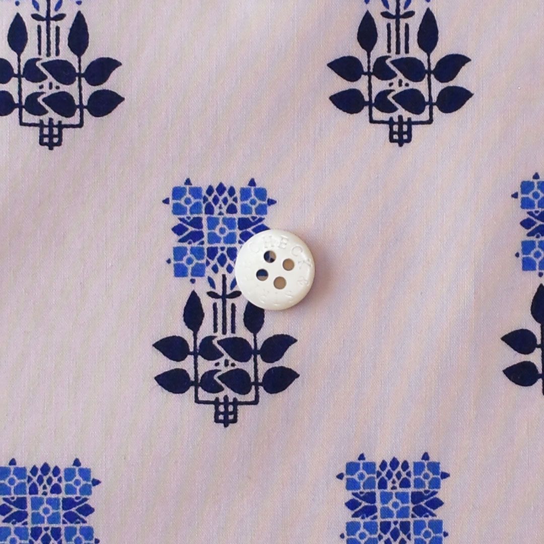 リバティプリント　Charles House 23AT(ブルー系)