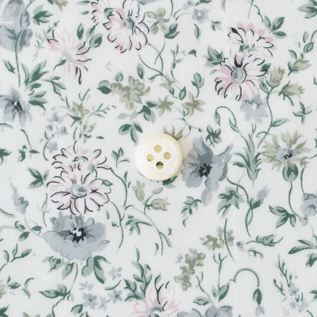 リバティプリント　Beatrice  BU(グレー・グリーン系)