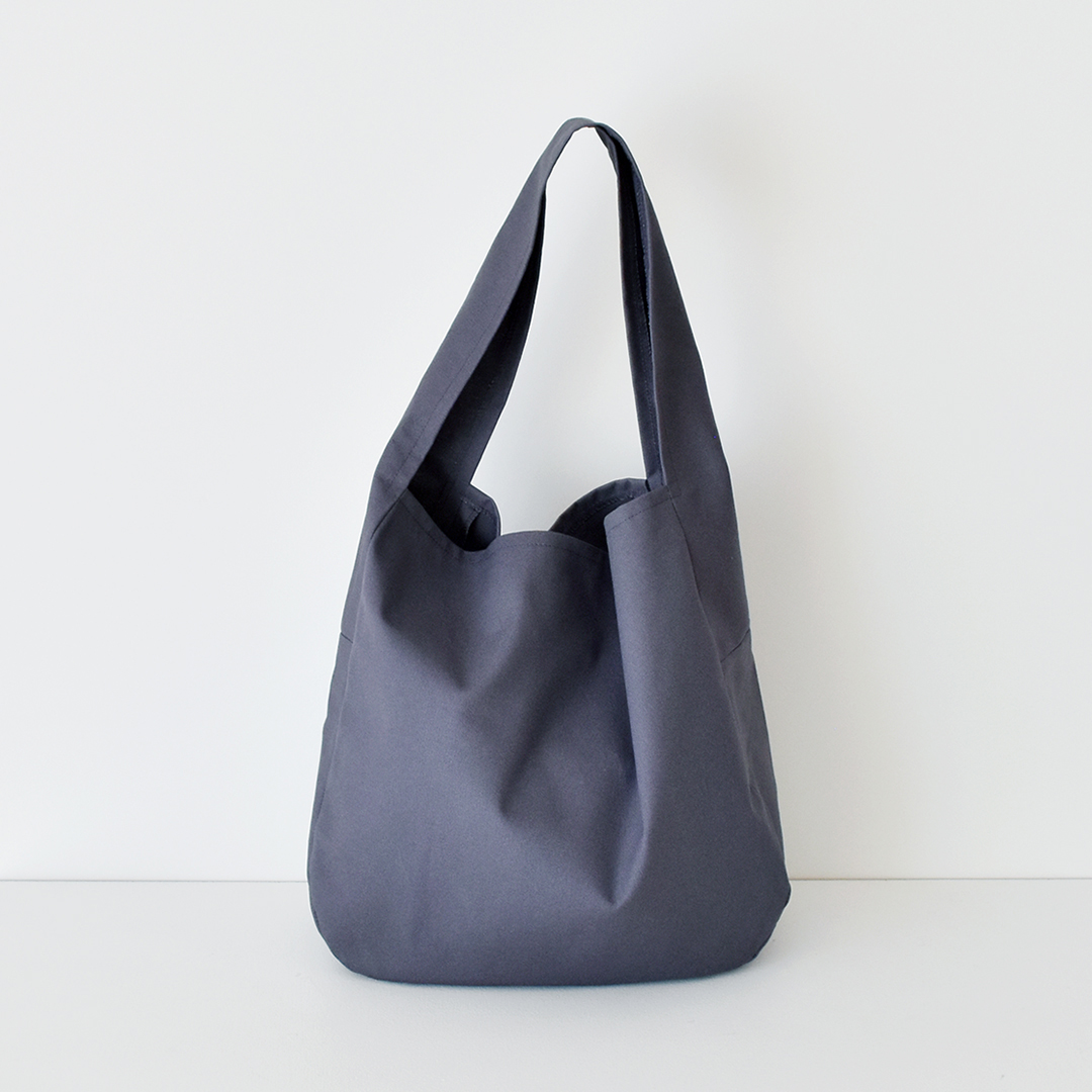 石川ゆみさんデザイン ワンハンドルバッグのキット　ダークグレー