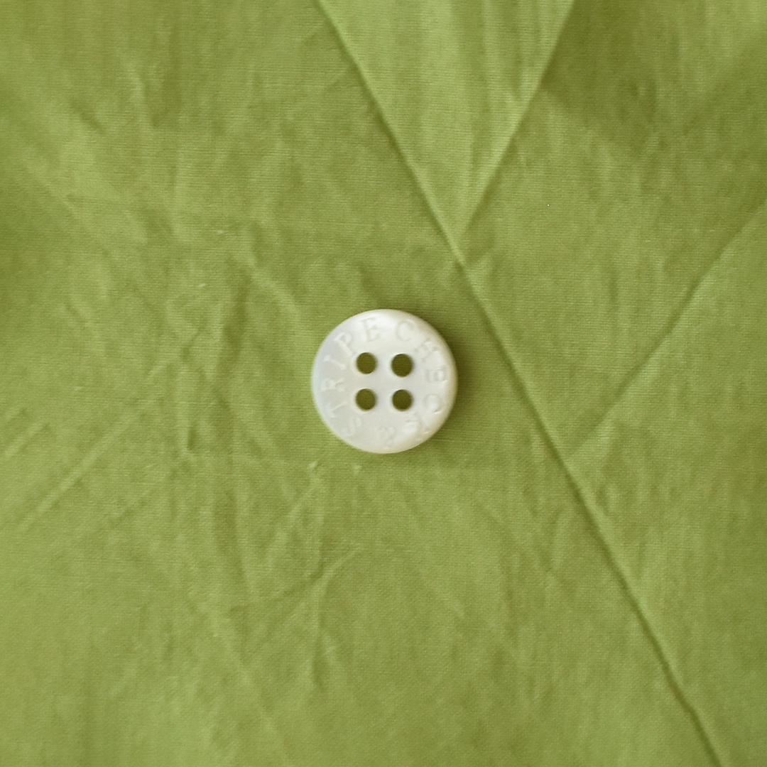 薄手のコットンタイプライターワッシャー　グリーン