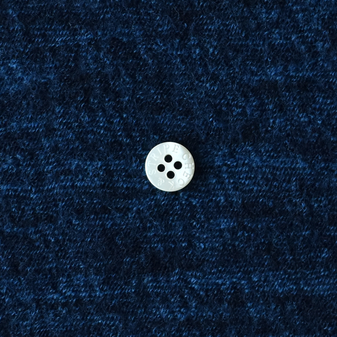 (大特価20％OFF)ちょっと幅広やわらかメランジウールニット　ネイビー系