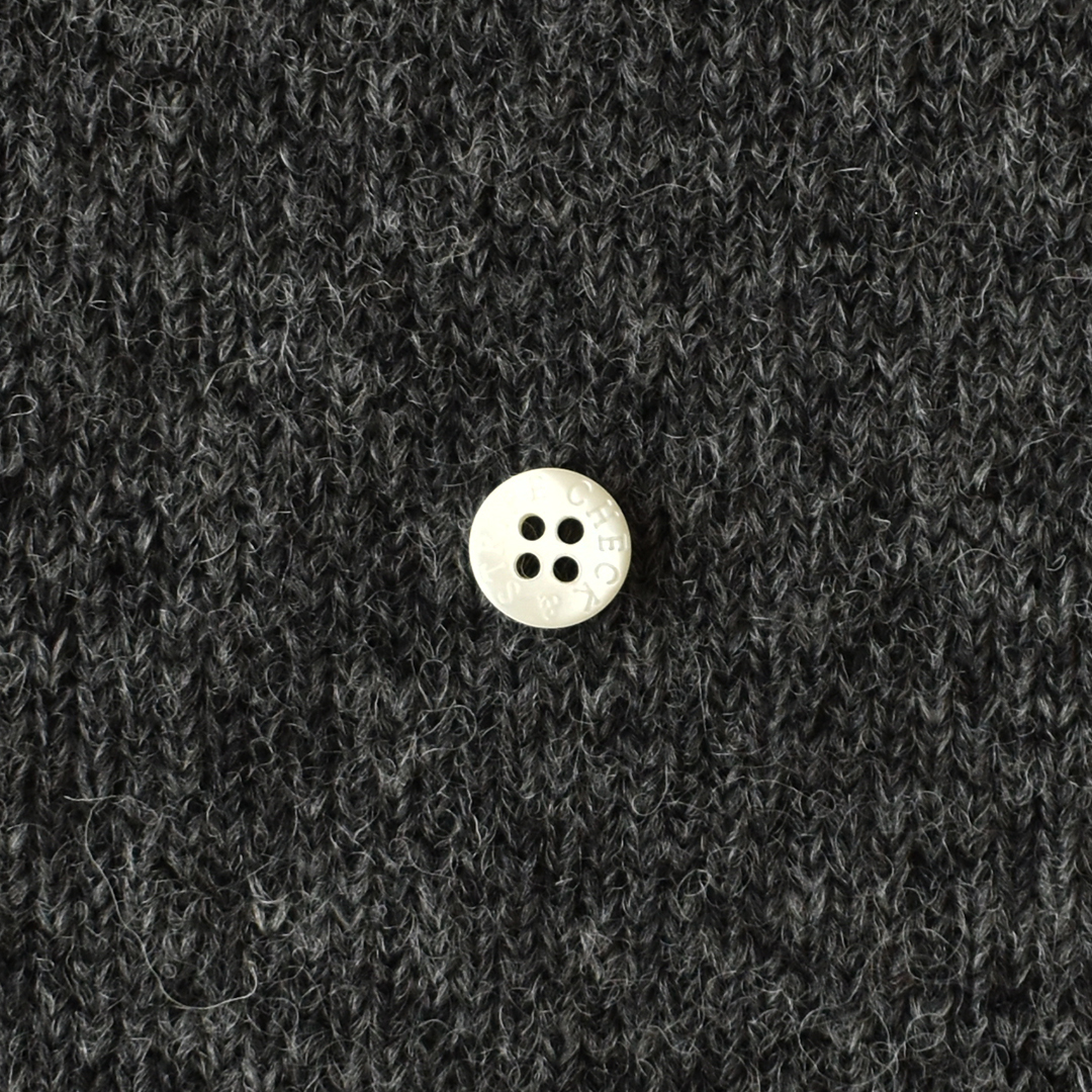 (大特価20％OFF)イタリア製の幅広あったかエアリーウールジャージ　チャコールグレー系