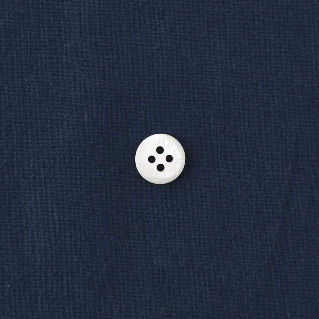 幅広ヴィンテージライクなコットン　ブルー