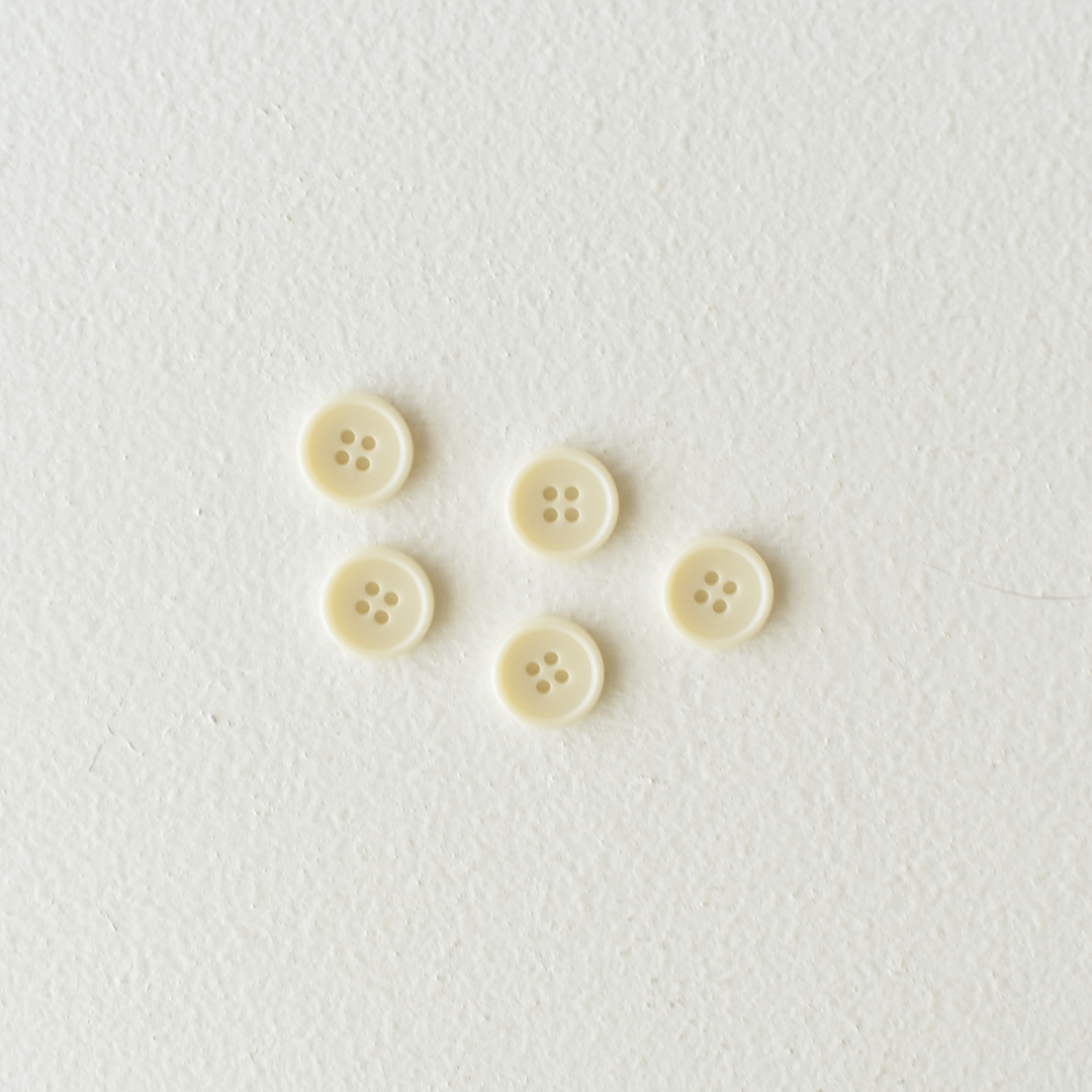 ボタン(13mm)　アイボリー　5個セット