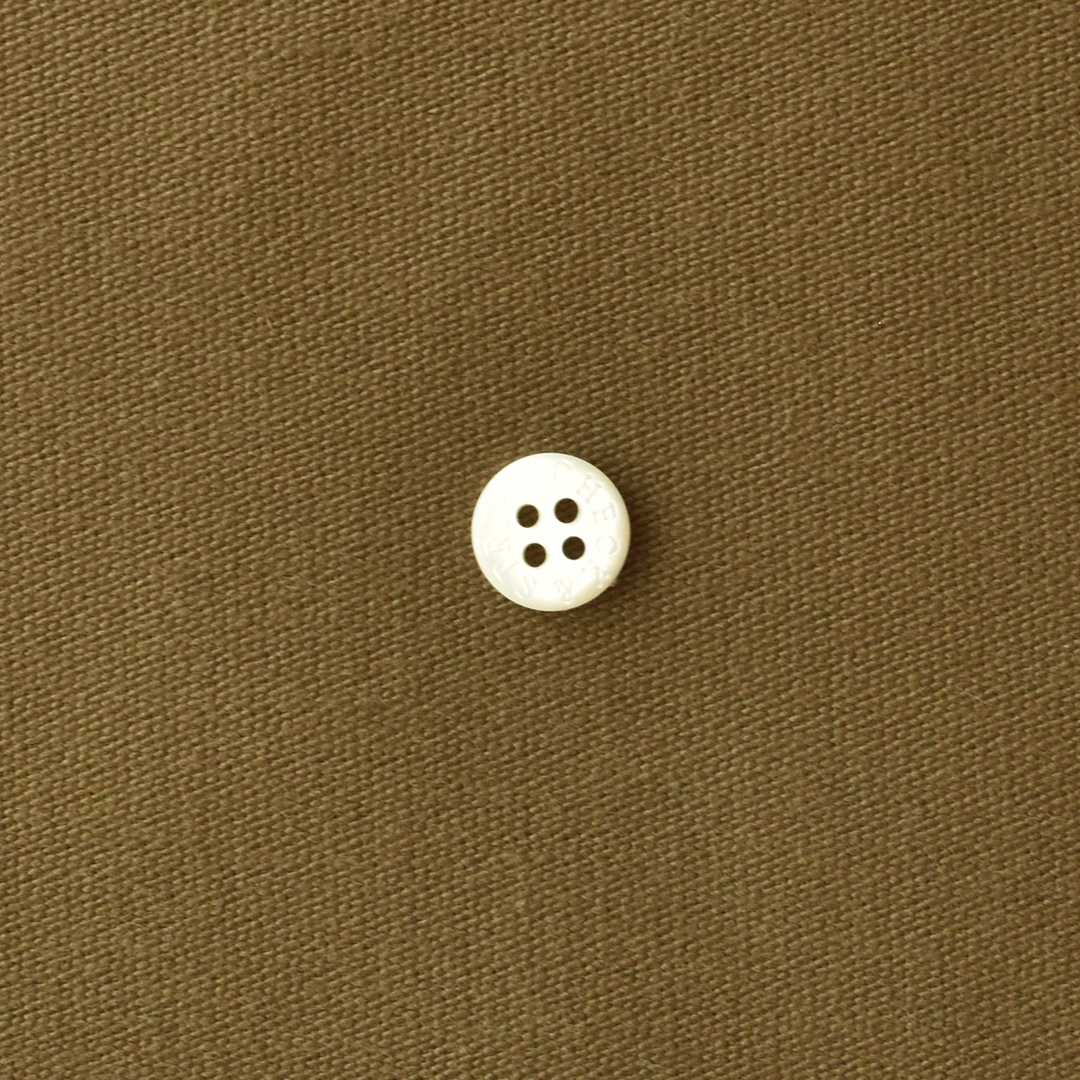 ちょっと幅広ヴィンテージライクな厚手の綾織りコットン　カーキ