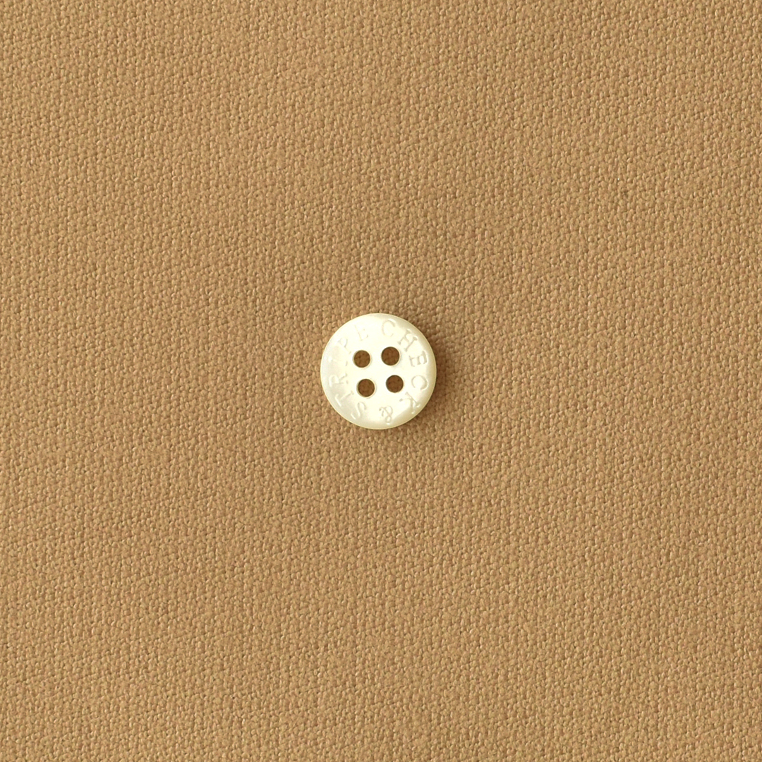 ちょっと幅広ヴィンテージライクな厚手の綾織りコットン　ベージュ