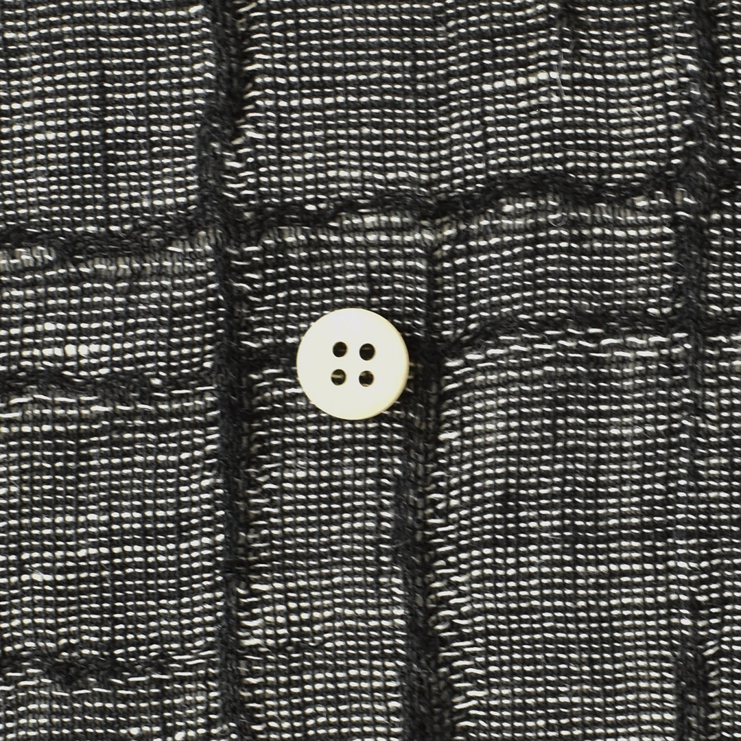 ちょっと幅広リネンジャカード　ブラック