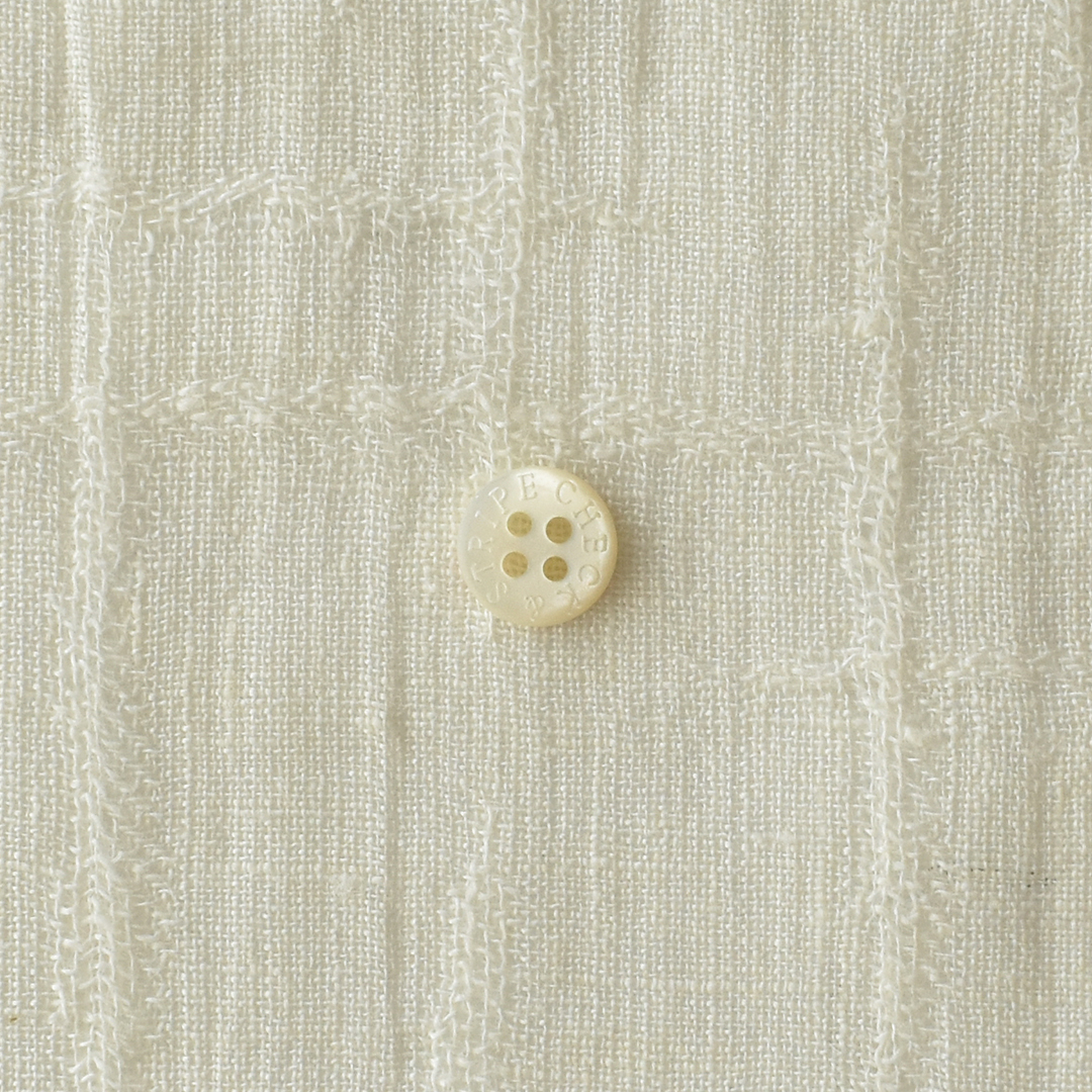 ちょっと幅広リネンジャカード　オフホワイト
