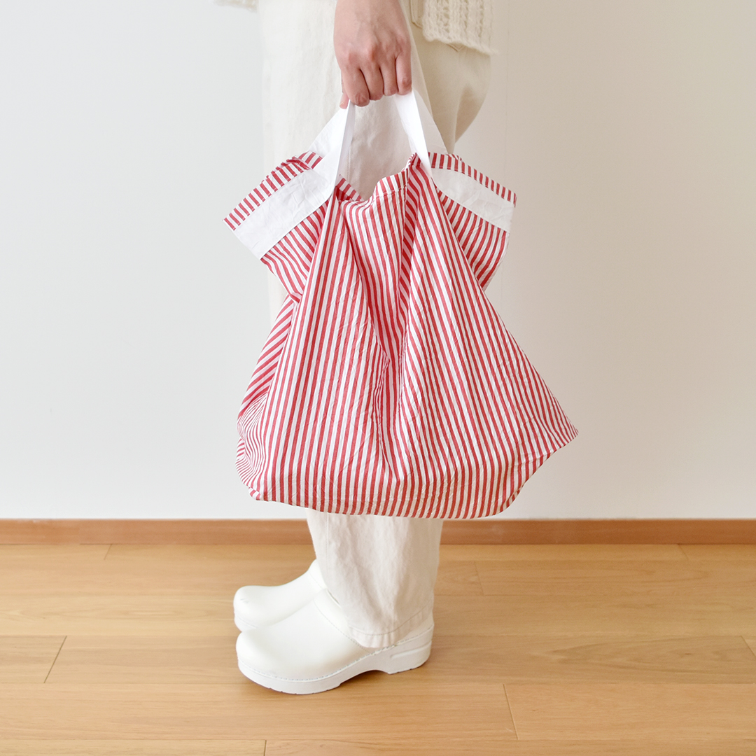 石川ゆみさんデザイン エコバッグのキット　レッド