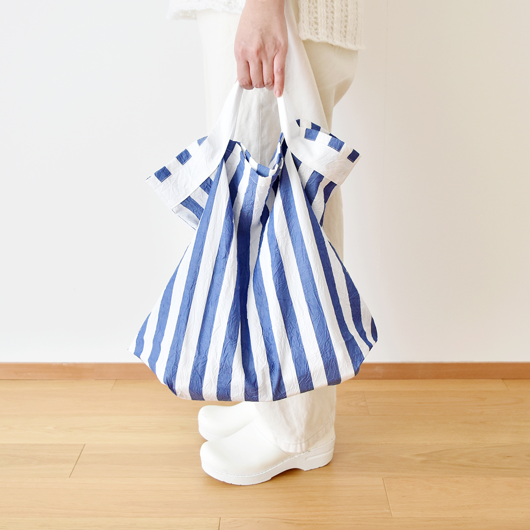 石川ゆみさんデザイン エコバッグのキット　ブルー