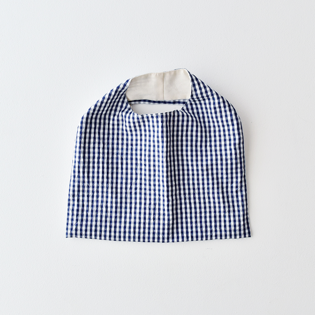 石川ゆみさんデザイン ギンガムチェックのバッグのキット　ネイビー