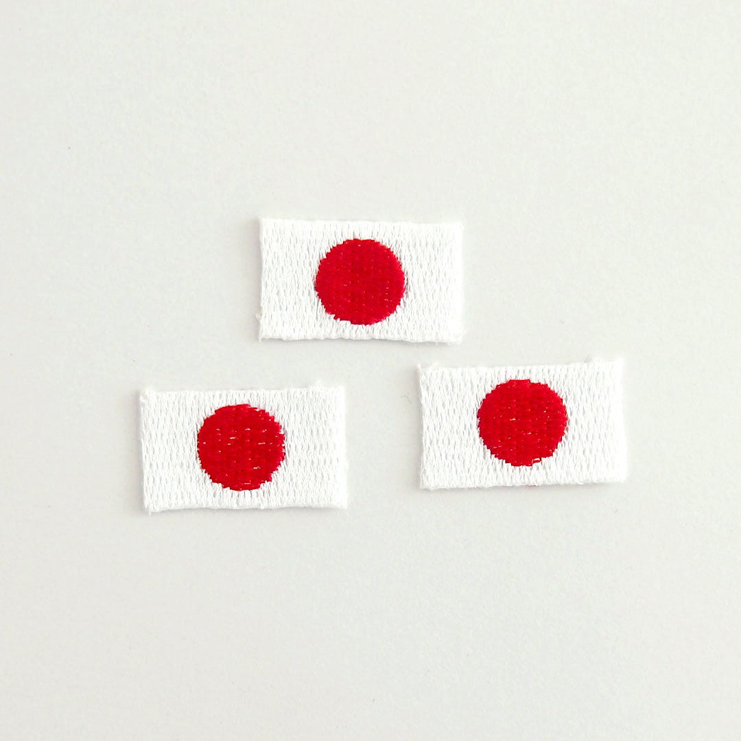CHECK&STRIPEオリジナルアップリケ　日本国旗