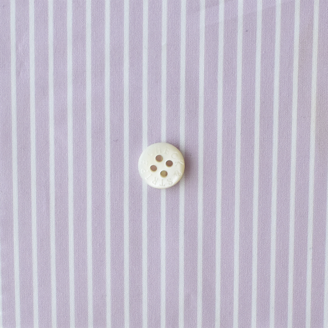 (特価)幅広しなやか高密度コットンストライプ　ラベンダー系