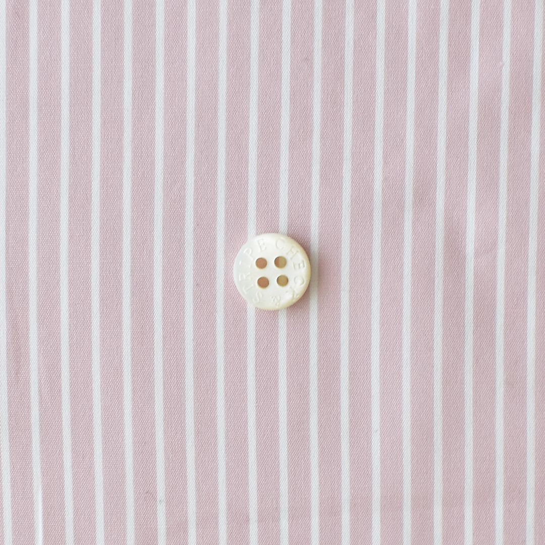 (特価)幅広しなやか高密度コットンストライプ　ピンク系