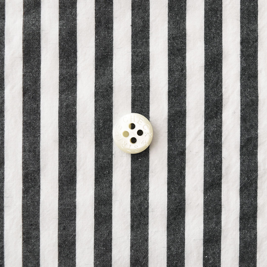 (数量限定トライアル特別20%オフ価格)C&Sコットンパピエ ストライプ(レシピ付き)　ブラック