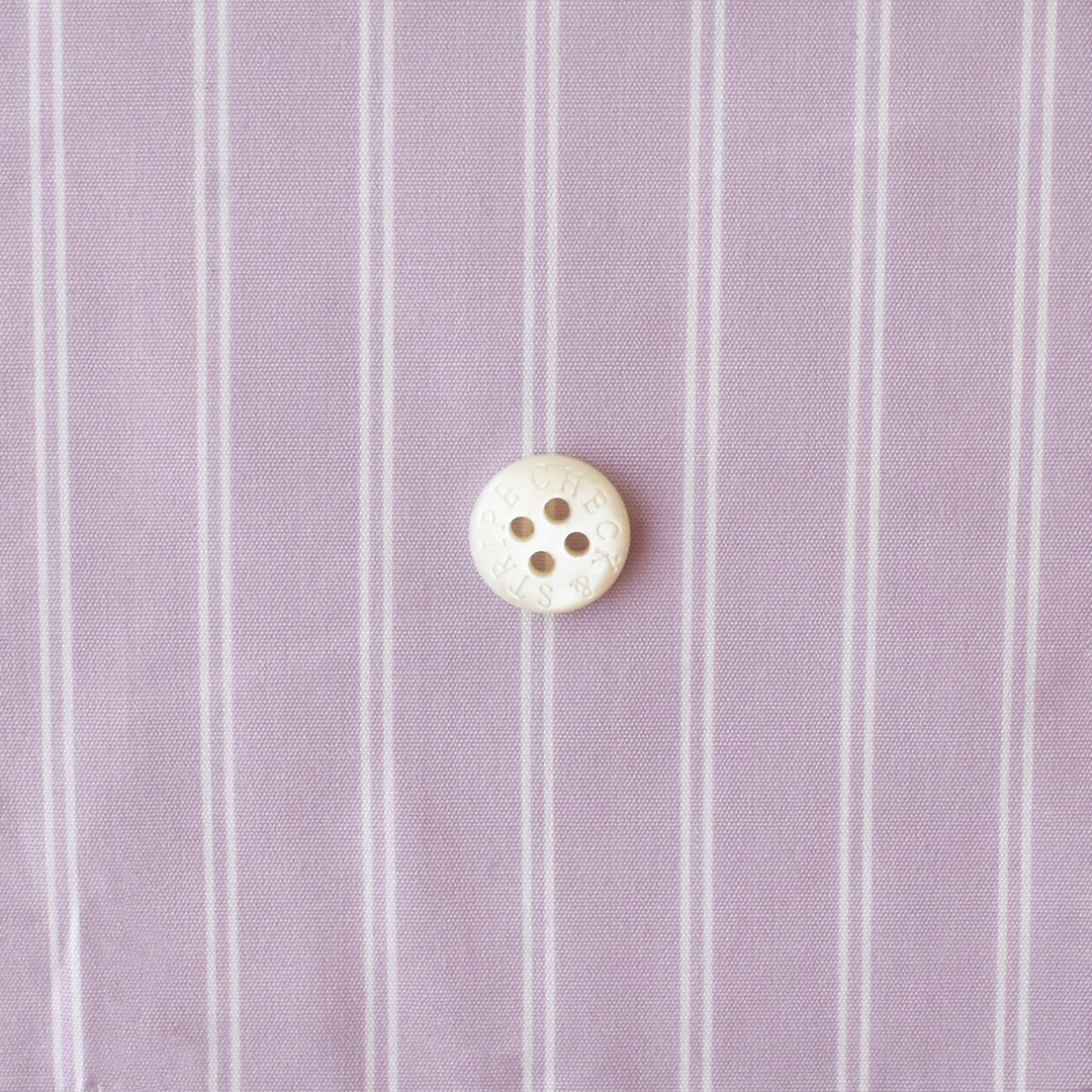 (特価)幅広しなやか高密度コットンダブルストライプ　ラベンダー系
