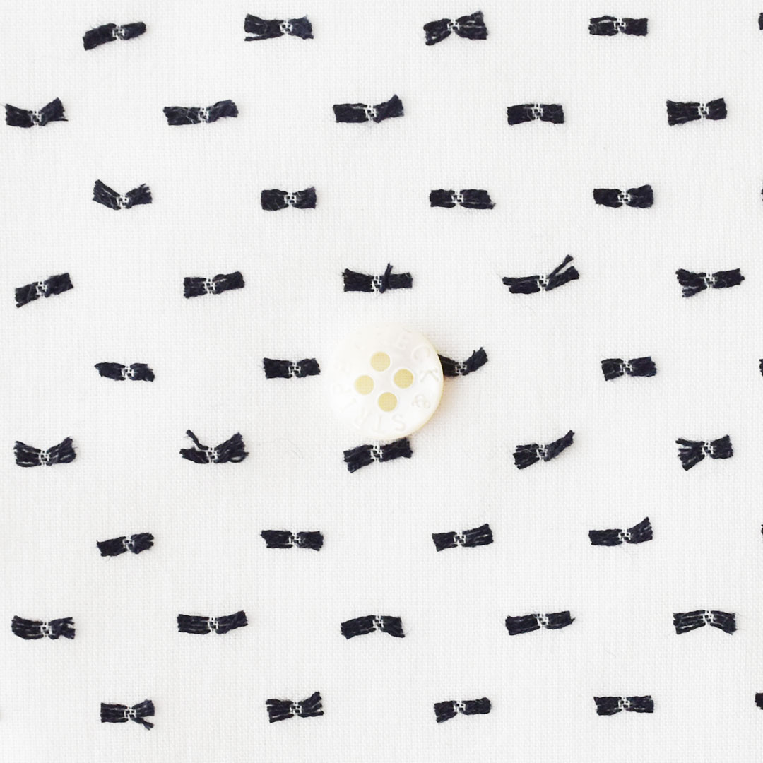 C&Sオリジナルドットミニヨン(レシピ付き)　白にスタンダードネイビー(新色)