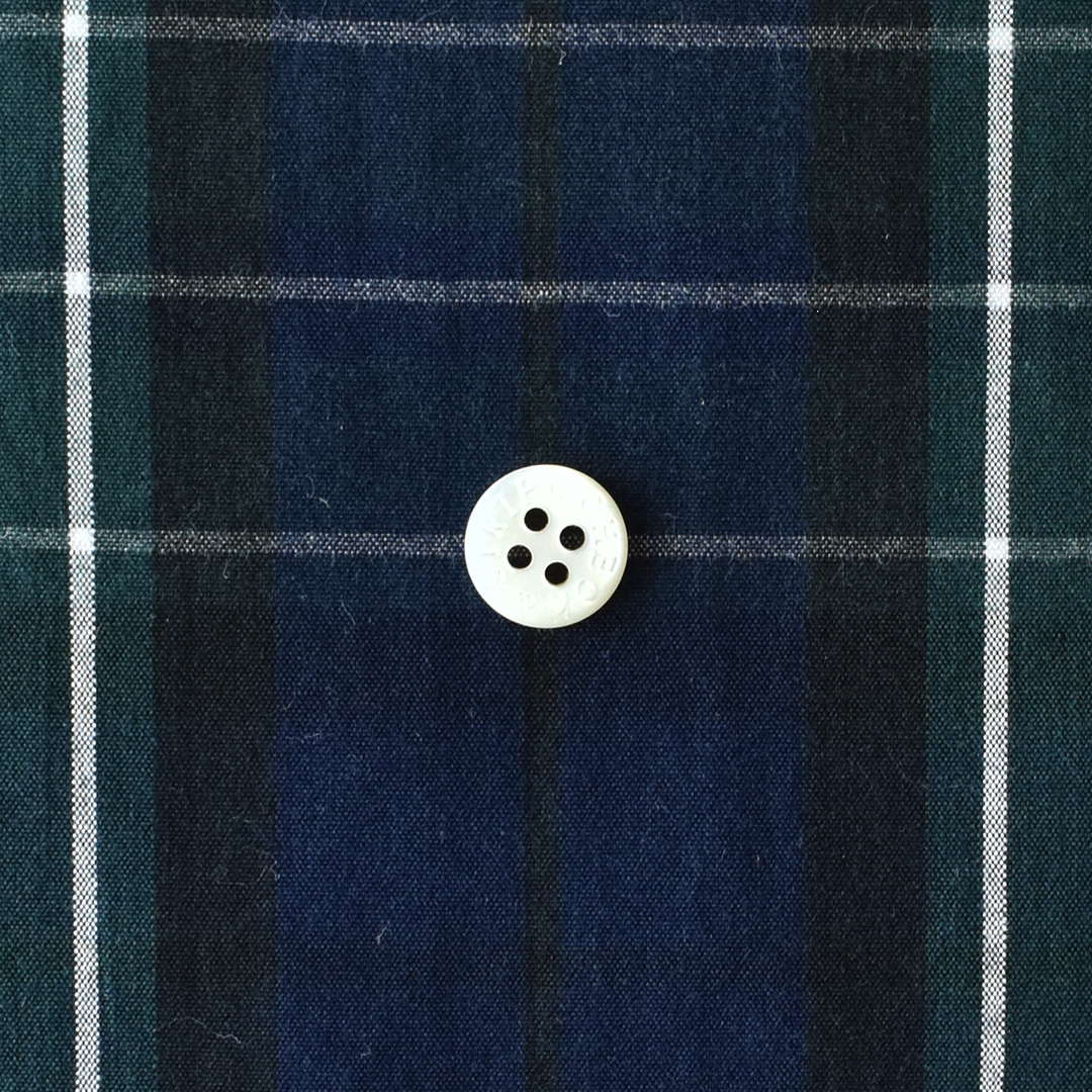 (特価)高密度コットンタイプライターチェック　ネイビー系