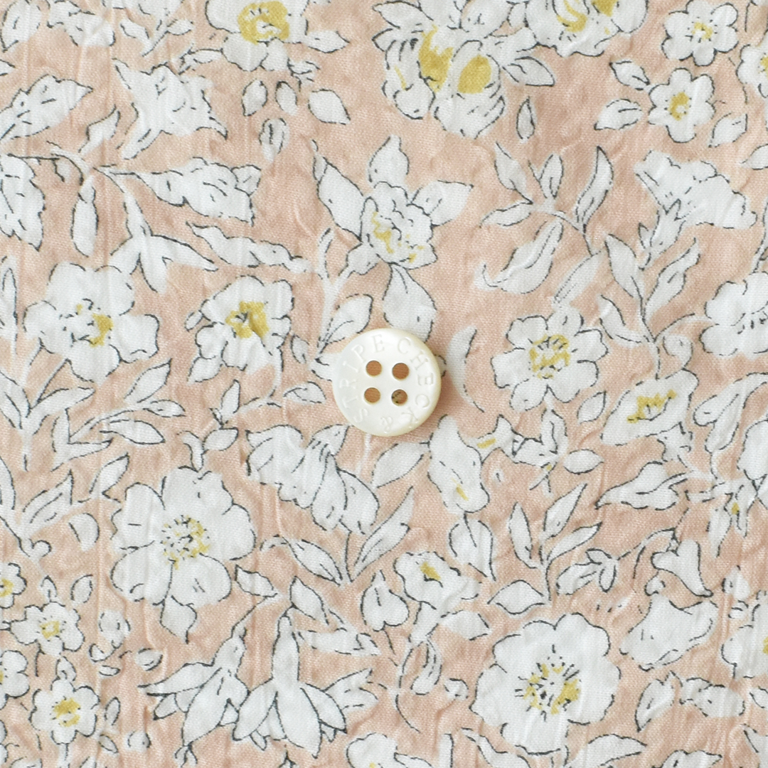 コットンローンワッシャープリント 花柄 　ピンク系