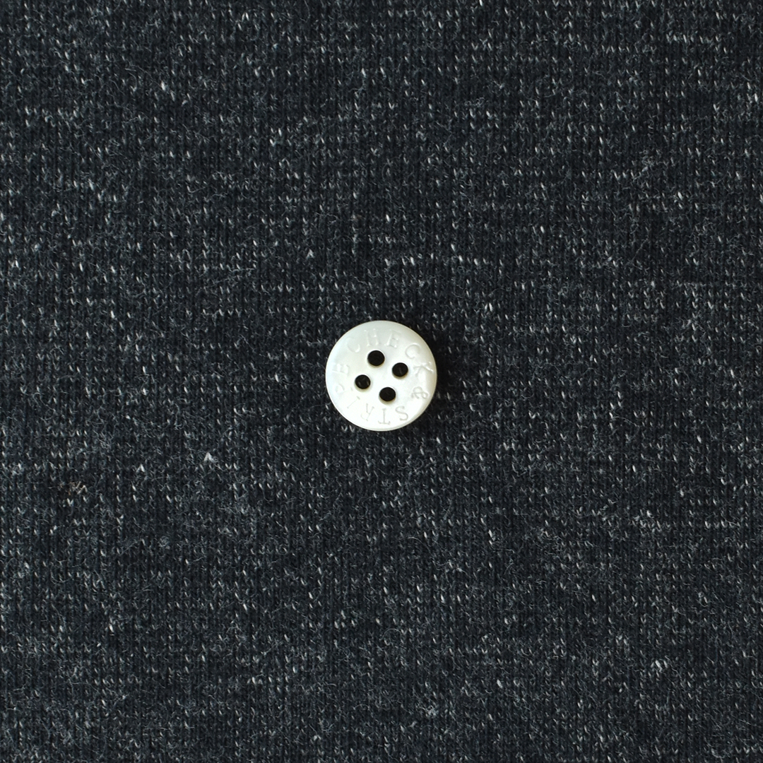 しっかりとしたコットン裏毛ニット　ネイビー