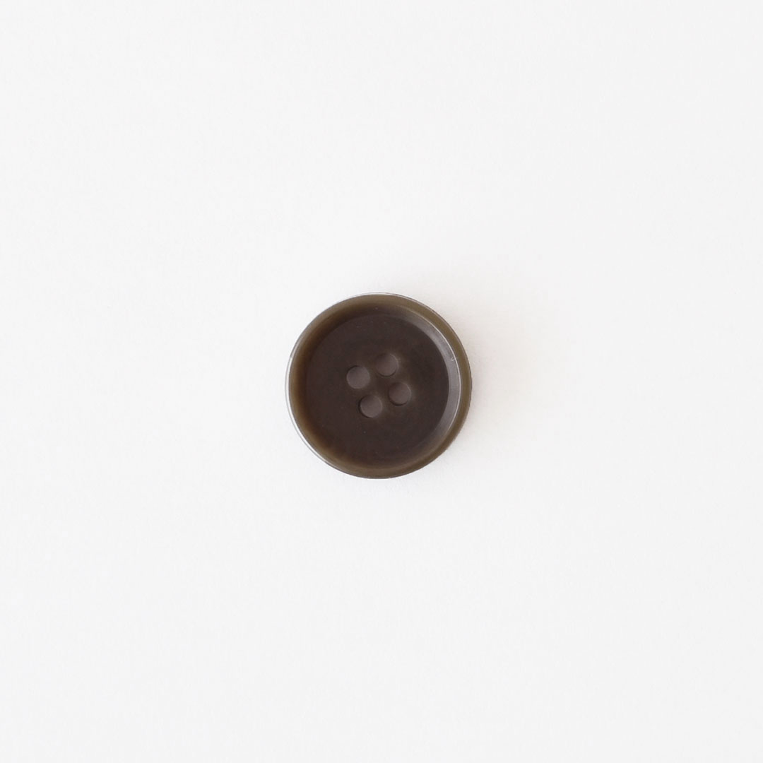 四つ穴ボタン  チャコール(20mm)　5個セット