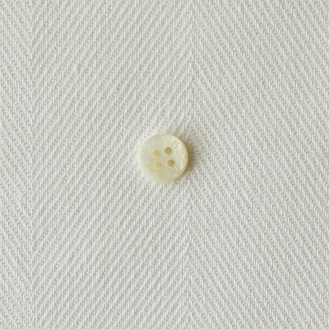 しっかりとしたビッグヘリンボンコットン　ホワイト