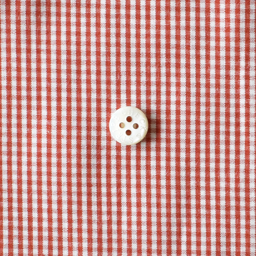 (特価)さらりとしたコットンポプリンチェック 小　レッド