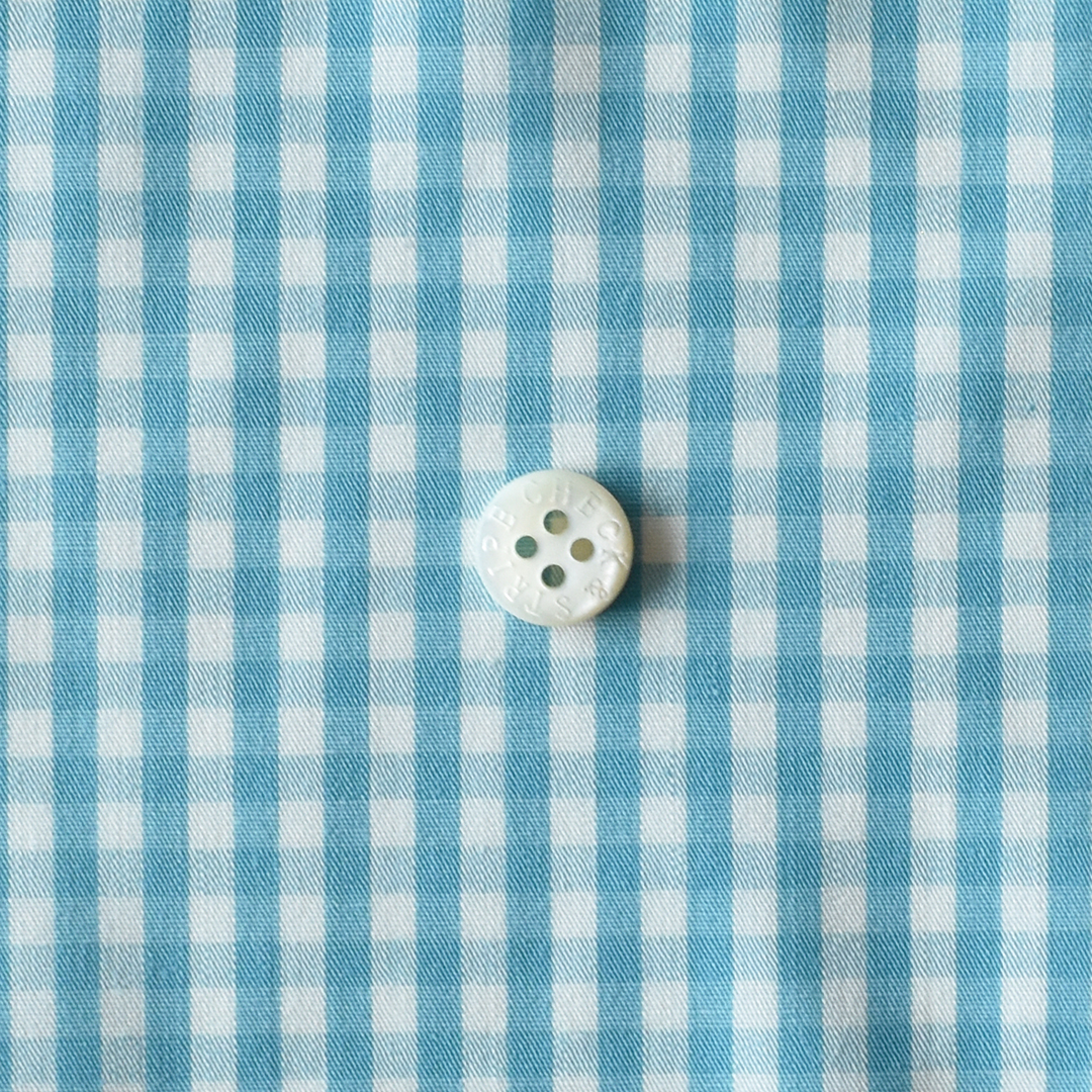 (特価)さらりとしたコットンポプリンチェック 中　グリーン