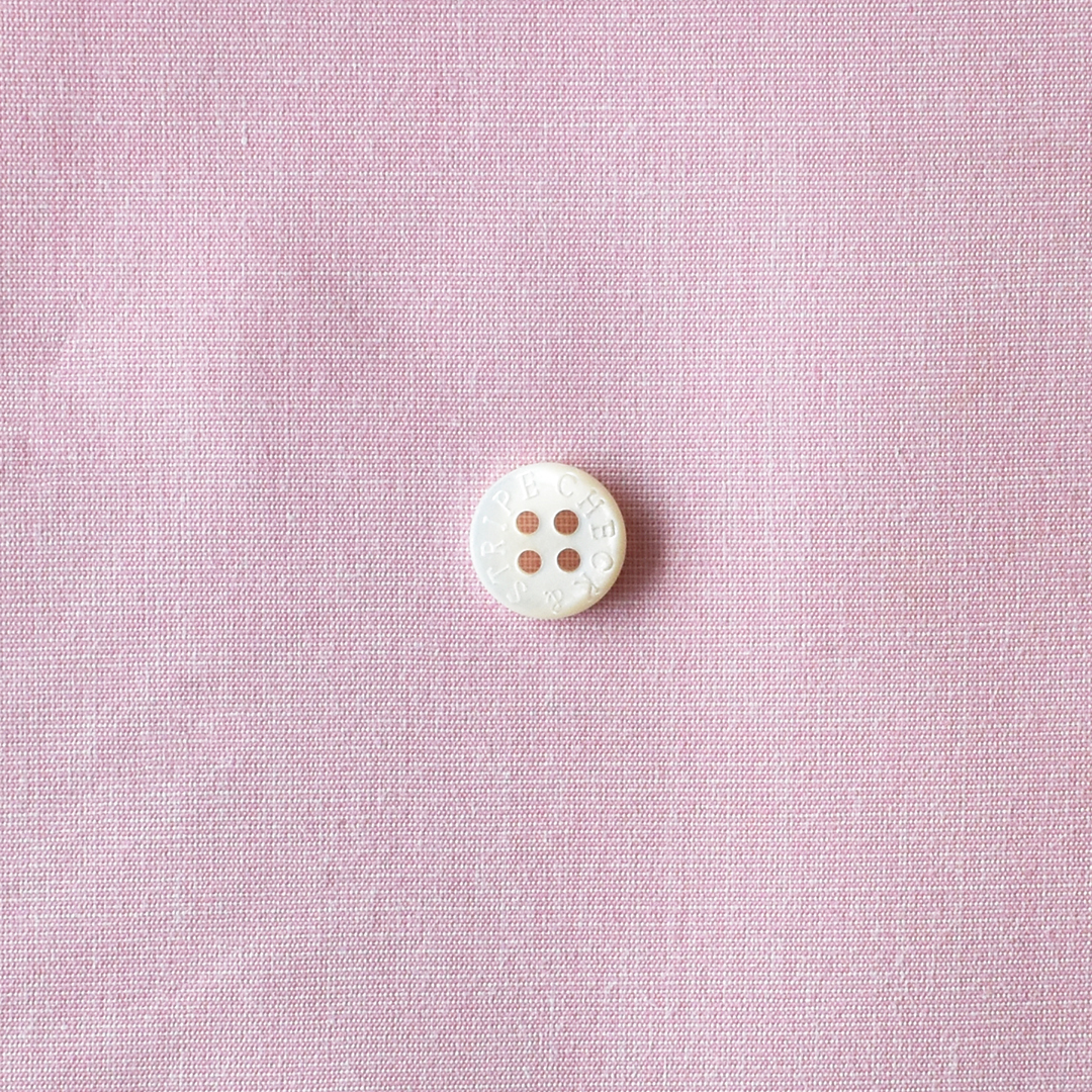 (特価)ハリ感のあるセルヴィッチコットンシャンブレー　ピンク