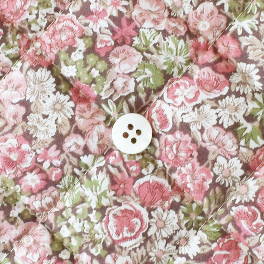 リバティプリントキルティング Chive　◎J26D(ローズピンク系)