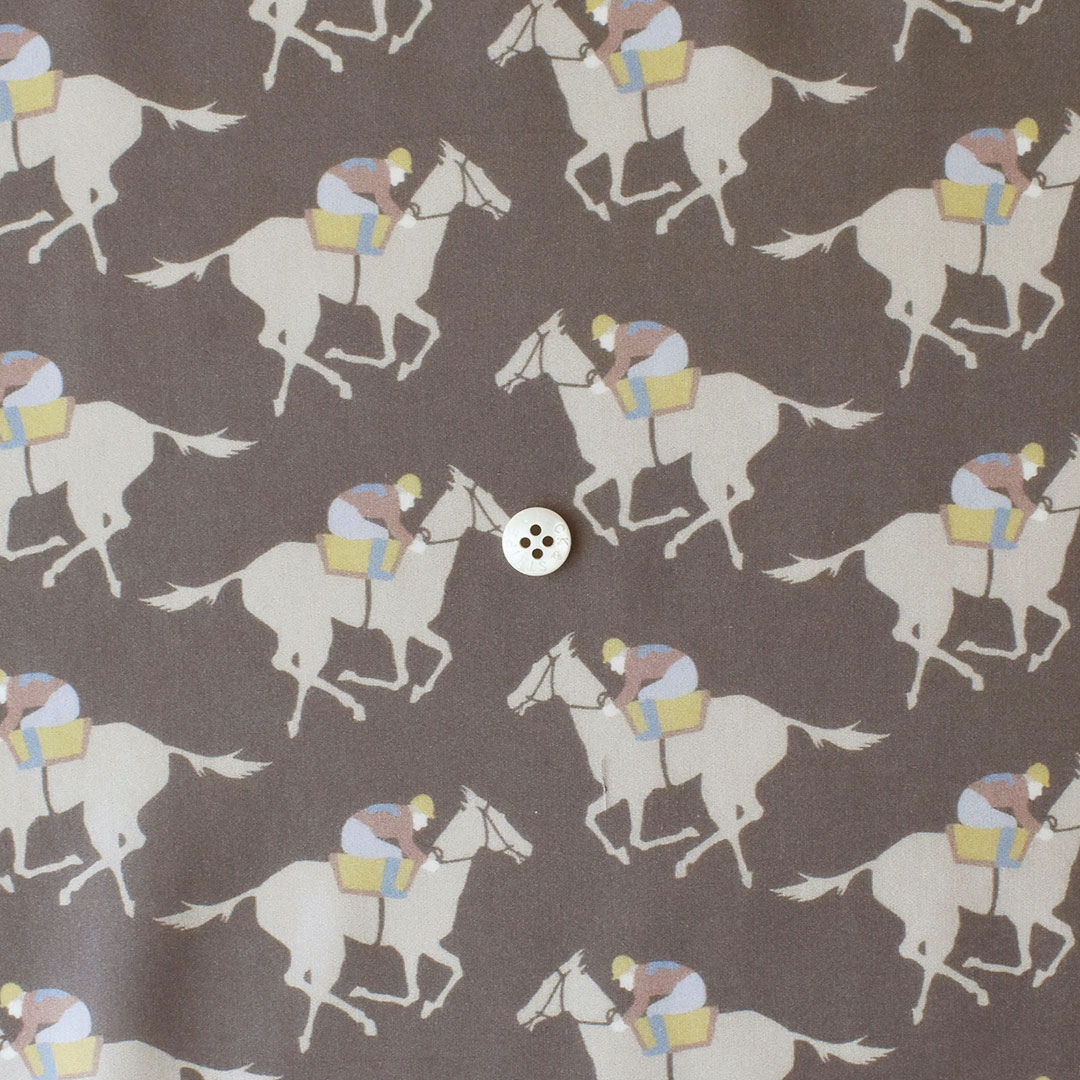 リバティプリント Gallop(レシピ付き)　◎J26C(チャコールグレー)