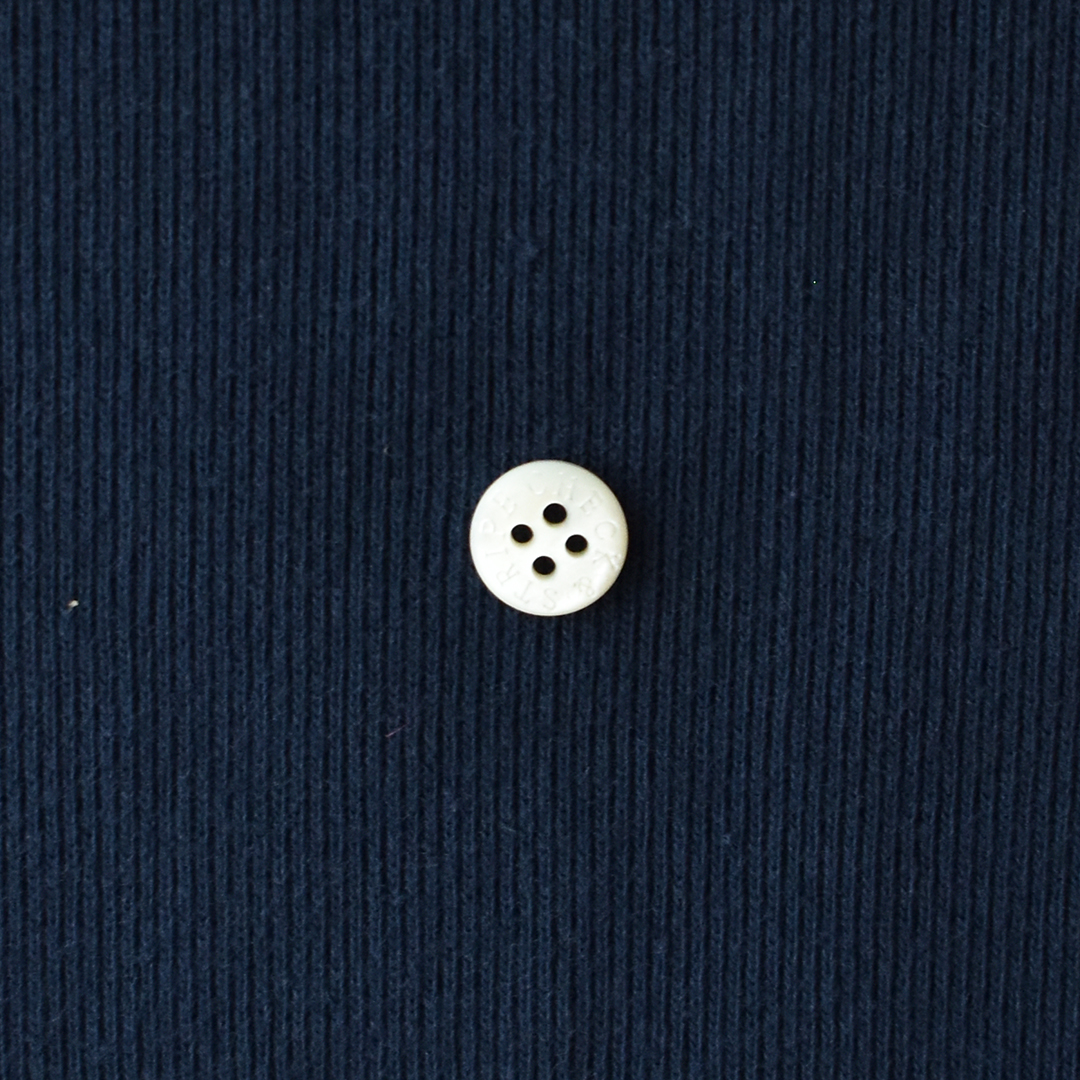 ほどよい厚みのコットンリブニット　ネイビー