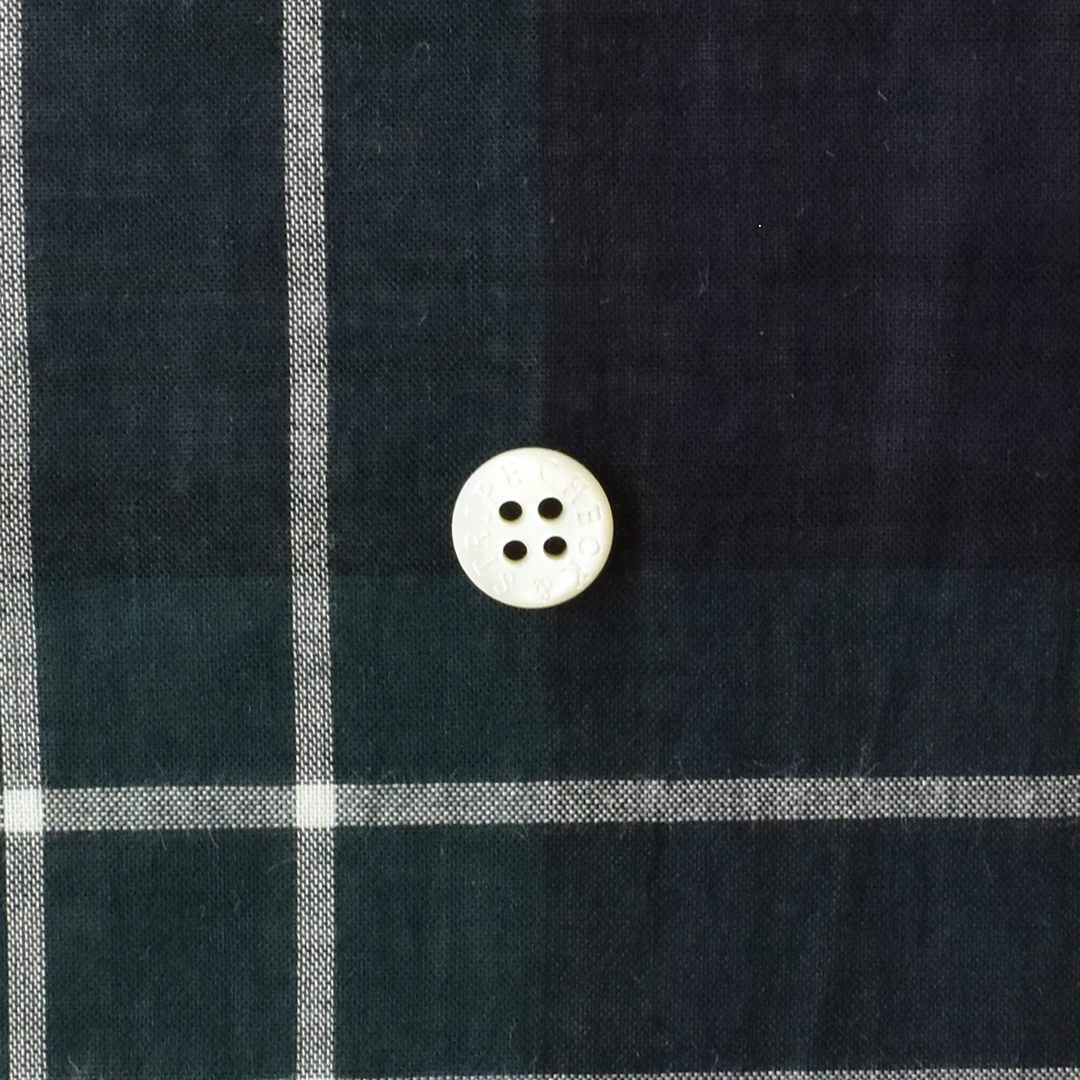 ギザコットンローンのブラックウォッチ　グリーン×ネイビー×ホワイト系