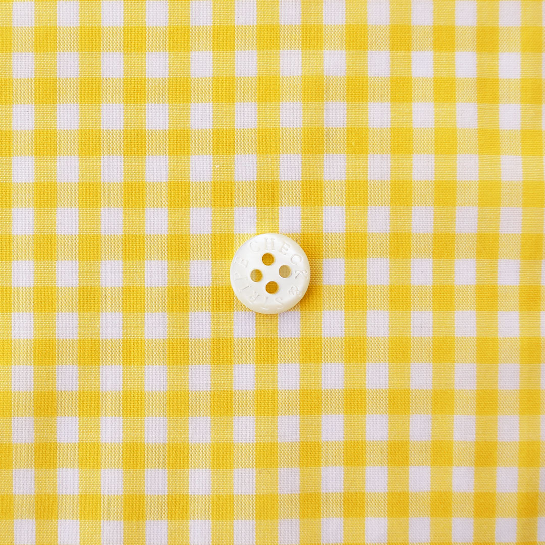 (10%OFF！)CHECK&STRIPEオリジナルギンガムチェック　きいろ